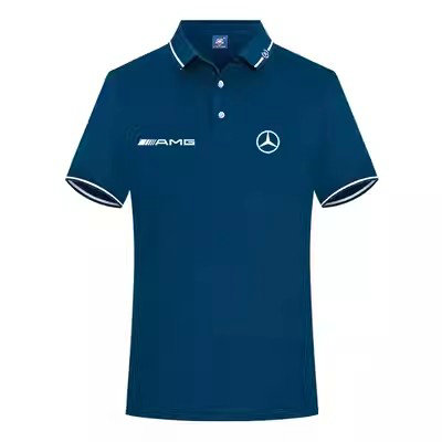 2023 Polo Mercedes AMG régular Homme avec Logo Poitrine Coton Homme